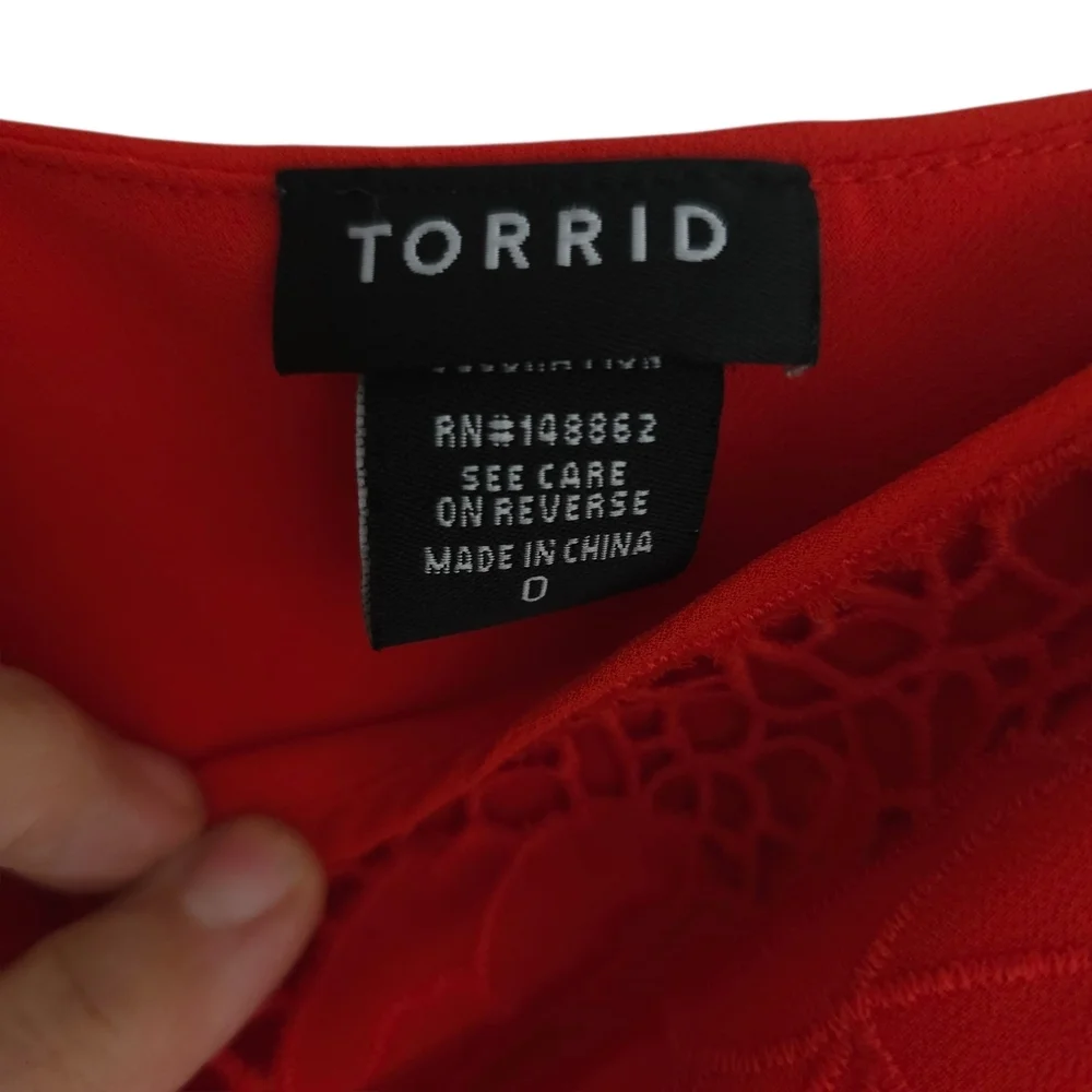 Torrid Vibrant Red Camisole Top - Picture 8 of 9